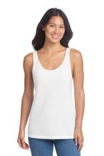 Port & Co Women's Beach Wash Garment-Dyed Tank LPC099TT White