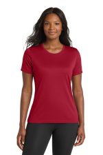 Port & Co Women's Performance Tee. LPC380 Red