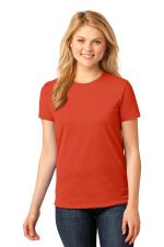 Port & Co Women's Core Cotton Tee. LPC54 Orange