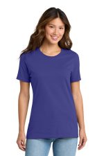 Port & Co Women's Core Cotton Tee. LPC54 Purple