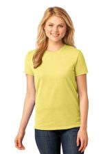 Port & Co Women's Core Cotton Tee. LPC54 Yellow