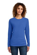 Port & Co Women's Long Sleeve Core Cotton Tee. LPC54LS Royal