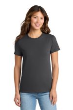 Port & Co Women's Essential Tee. LPC61 Charcoal