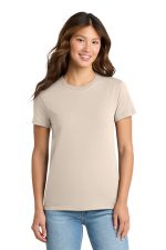 Port & Co Women's Essential Tee. LPC61 Natural