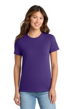 Port & Co Women's Essential Tee. LPC61 Purple