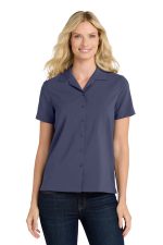 Port Authority Women's Short Sleeve Performance Staff Shirt LW400 True Navy