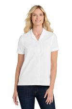 Port Authority Women's Short Sleeve Performance Staff Shirt LW400 White