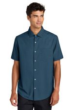 Mercer+Mettle Short Sleeve UV Capital Tech Shirt MM2006 Night Navy Dash Print