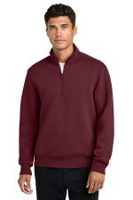 Mercer+Mettle Soft Spacer 1/4-Zip MM3100 Burgundy