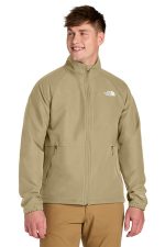 The North Face Barr Lake Soft Shell Jacket NF0A8BUD Khaki Stone Dark Heather