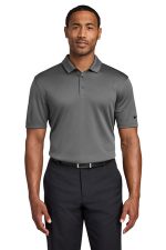 Nike Dri-FIT Hex Textured Polo. NKAH6266 Dark Grey
