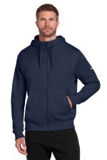 Nike Club Fleece Sleeve Swoosh Full-Zip Hoodie NKDR1513 Midnight Navy