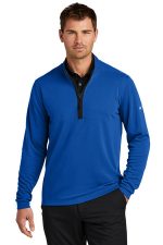 Nike Textured 1/2-Zip Cover-Up NKDX6702 Gym Blue