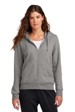 Nike Women's Club Fleece Sleeve Swoosh Full-Zip Hoodie NKFD9890 Charcoal Heather