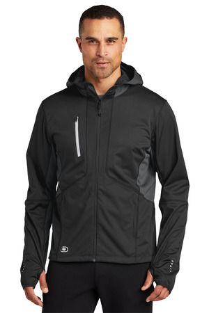OGIO Pivot Soft Shell. OE721 Blacktop/ Gear Grey
