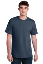 Port & Co Core Blend Recycled Tee PC01 Navy Blue Heather