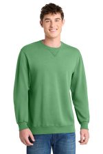 Port & Co Beach Wash Garment-Dyed Crewneck Sweatshirt PC098 Safari