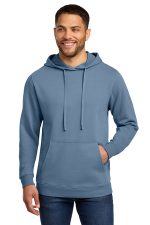 Port & Co Beach Wash Garment-Dyed Pullover Hooded Sweatshirt. PC098H Denim Blue