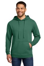 Port & Co Beach Wash Garment-Dyed Pullover Hooded Sweatshirt. PC098H Nordic Green