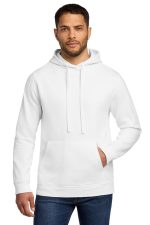 Port & Co Beach Wash Garment-Dyed Pullover Hooded Sweatshirt. PC098H White