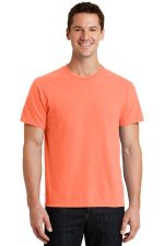 Port & Co Beach Wash Garment-Dyed Tee. PC099 Neon Orange