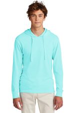 Port & Co Beach Wash Garment-Dyed Pullover Hooded Tee PC099H Glacier