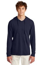 Port & Co Beach Wash Garment-Dyed Pullover Hooded Tee PC099H True Navy