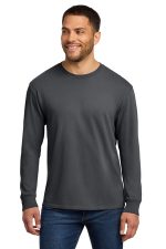 Port & Co Beach Wash Garment-Dyed Long Sleeve Tee PC099LS Coal