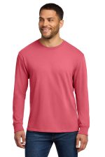Port & Co Beach Wash Garment-Dyed Long Sleeve Tee PC099LS Fruit Punch
