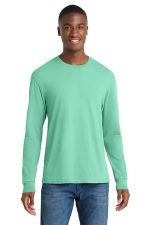Port & Co Beach Wash Garment-Dyed Long Sleeve Tee PC099LS Jadeite