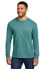 Port & Co Beach Wash Garment-Dyed Long Sleeve Tee PC099LS Peacock