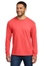 Port & Co Beach Wash Garment-Dyed Long Sleeve Tee PC099LS Poppy