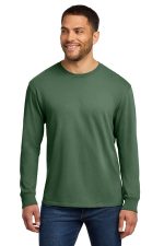 Port & Co Beach Wash Garment-Dyed Long Sleeve Tee PC099LS Safari