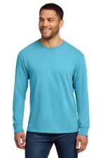 Port & Co Beach Wash Garment-Dyed Long Sleeve Tee PC099LS Tidal Wave