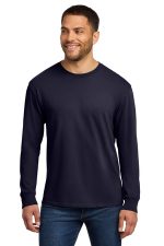 Port & Co Beach Wash Garment-Dyed Long Sleeve Tee PC099LS True Navy