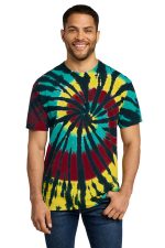 Port & Co Tie-Dye Tee. PC147 Island Spiral