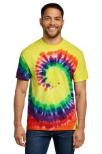 Port & Co Tie-Dye Tee. PC147 Rainbow
