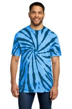 Port & Co Tie-Dye Tee. PC147 Royal