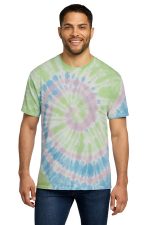 Port & Co Tie-Dye Tee. PC147 Watercolor Spiral
