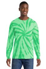 Port & Co Tie-Dye Long Sleeve Tee. PC147LS Kelly