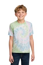 Port & Co Youth Tie-Dye Tee. PC147Y Watercolor Spiral