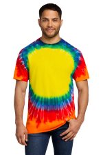 Port & Co Window Tie-Dye Tee. PC149 Rainbow