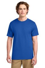 Port & Co Ring Spun Cotton Tee. PC150 Royal