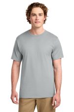 Port & Co Ring Spun Cotton Tee. PC150 Silver