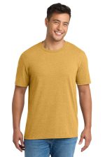 Port & Co Tri-Blend Tee. PC330 Ochre Yellow Heather