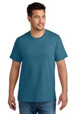 Port & Co CVC Tee PC340 Mountain Blue Heather
