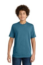 Port & Co Youth CVC Tee PC340Y Mountain Blue Heather