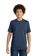 Port & Co Youth CVC Tee PC340Y Team Navy Heather