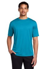 Port & Co Performance Tee. PC380 Neon Blue