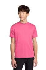 Port & Co Youth Performance Tee. PC380Y Neon Pink